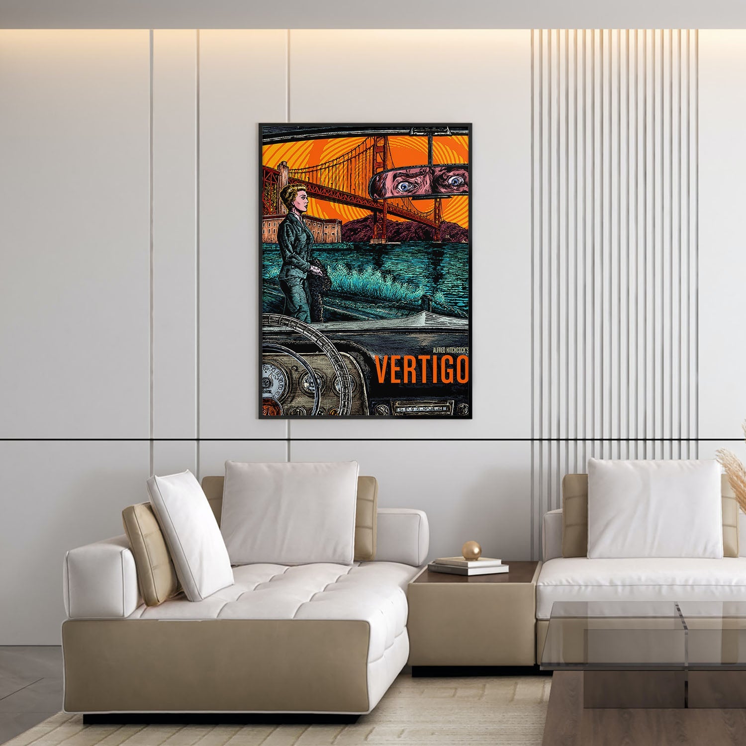 Flex Designs Poster Vertigo Cartoon 5 x 7" Home Goods - Movie 1958 Movie Poster