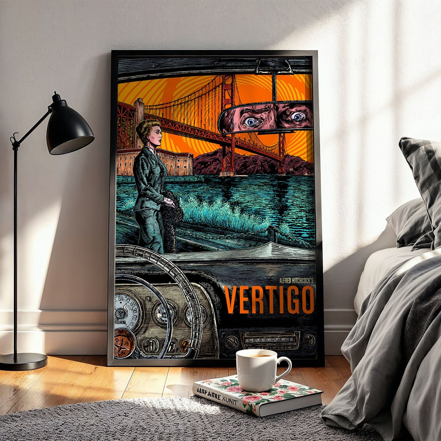 Flex Designs Poster Vertigo Cartoon 5 x 7" Home Goods - Movie 1958 Movie Poster