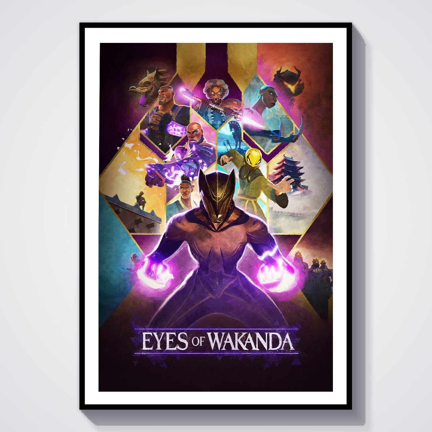Flex Designs Poster Eyes of Wakanda Cinematic 8 x 10" Home Goods - Movie 2025 Movie Poster
