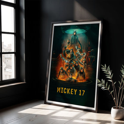 Flex Designs Poster Mickey 17 Cinematic 8 x 10" Home Goods - Movie 2025 Movie Poster