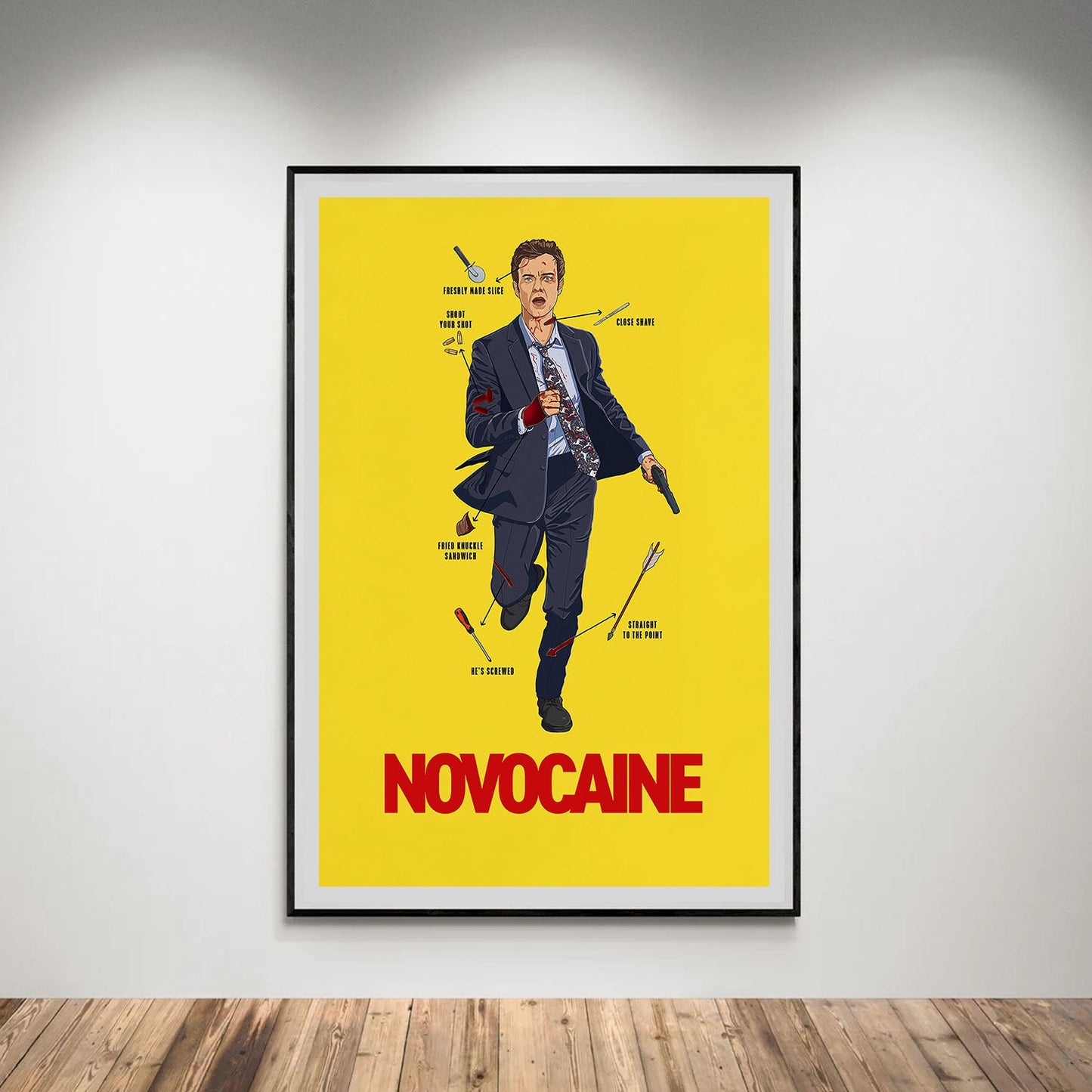 Flex Designs Poster Novocaine 5 x 7" Home Goods - Movie 2001 Movie Poster