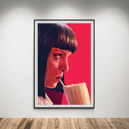 Flex Designs Poster Pulp Fiction Minimalist Alternate 5 x 7" Home Goods - Movie 1994 Movie Poster