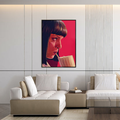 Flex Designs Poster Pulp Fiction Minimalist Alternate 5 x 7" Home Goods - Movie 1994 Movie Poster