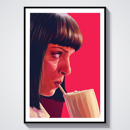 Flex Designs Poster Pulp Fiction Minimalist Alternate 8 x 10" Home Goods - Movie 1994 Movie Poster