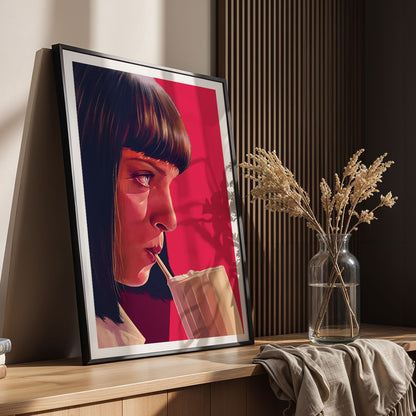 Flex Designs Poster Pulp Fiction Minimalist Alternate 8 x 10" Home Goods - Movie 1994 Movie Poster