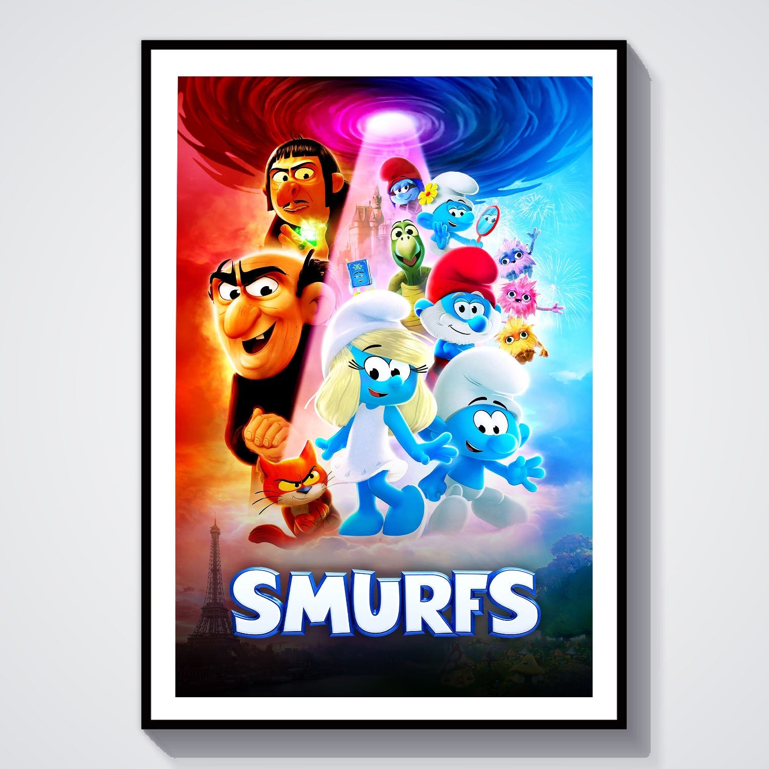 Flex Designs Poster Smurfs 8 x 10" Home Goods - Movie 2011 Movie Poster