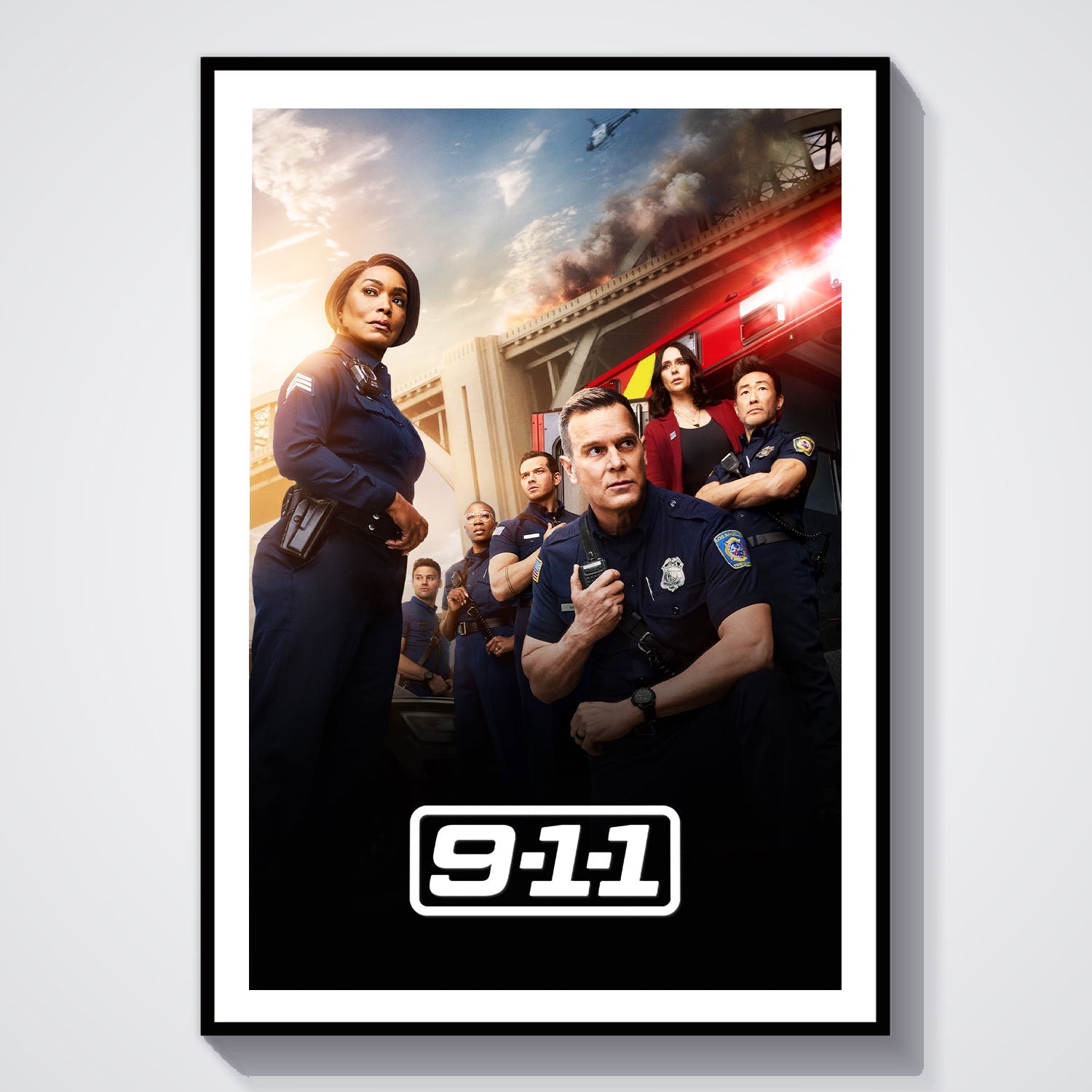 Flex Designs Poster 9-1-1 8 x 10" Home Goods - TV Show 2018 TV Show Poster