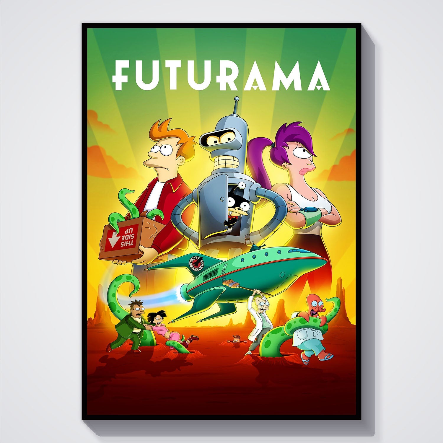 Flex Designs Poster Futurama 5 x 7" Home Goods - TV Show 1999 TV Show Poster