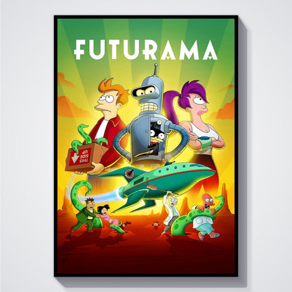Flex Designs Poster Futurama 5 x 7" Home Goods - TV Show 1999 TV Show Poster