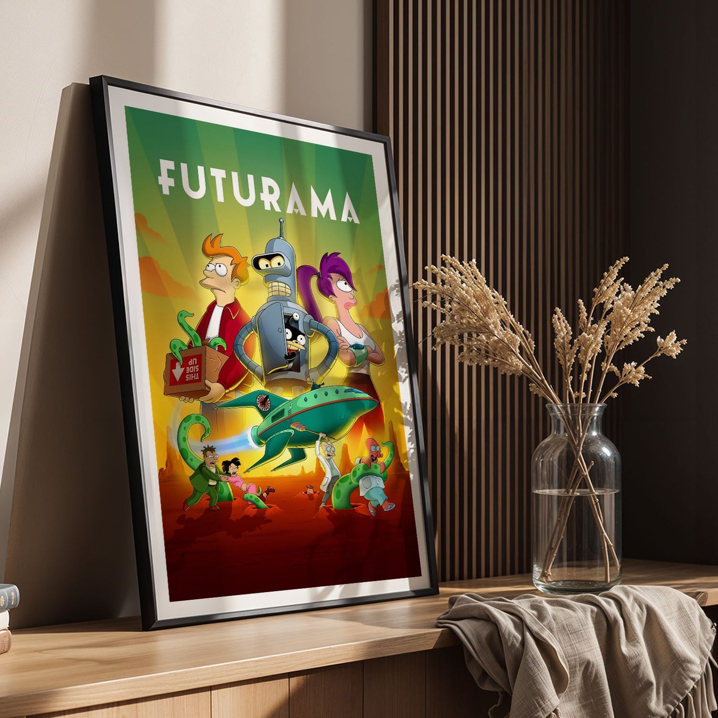Flex Designs Poster Futurama 8 x 10" Home Goods - TV Show 1999 TV Show Poster