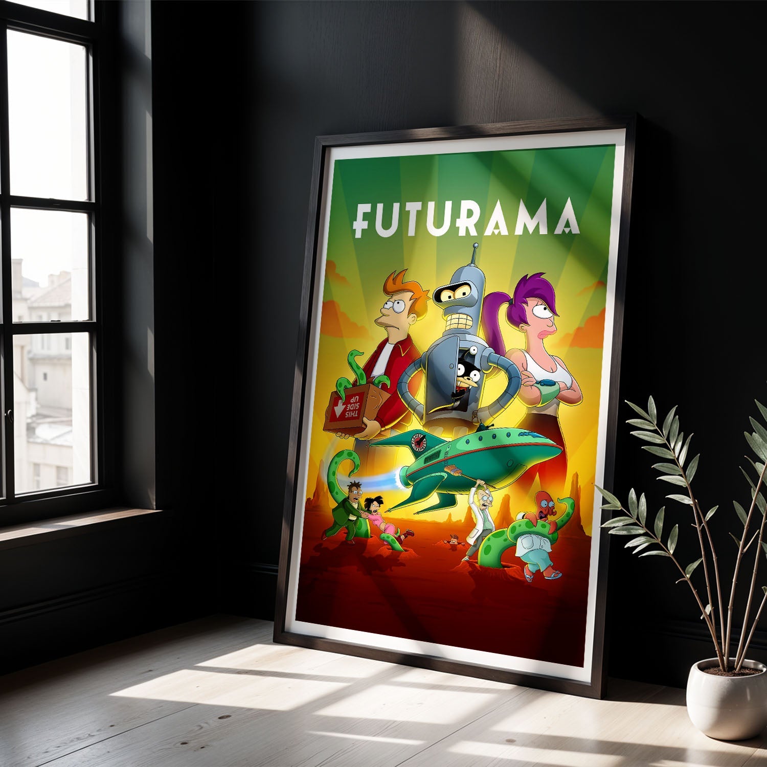 Flex Designs Poster Futurama 8 x 10" Home Goods - TV Show 1999 TV Show Poster