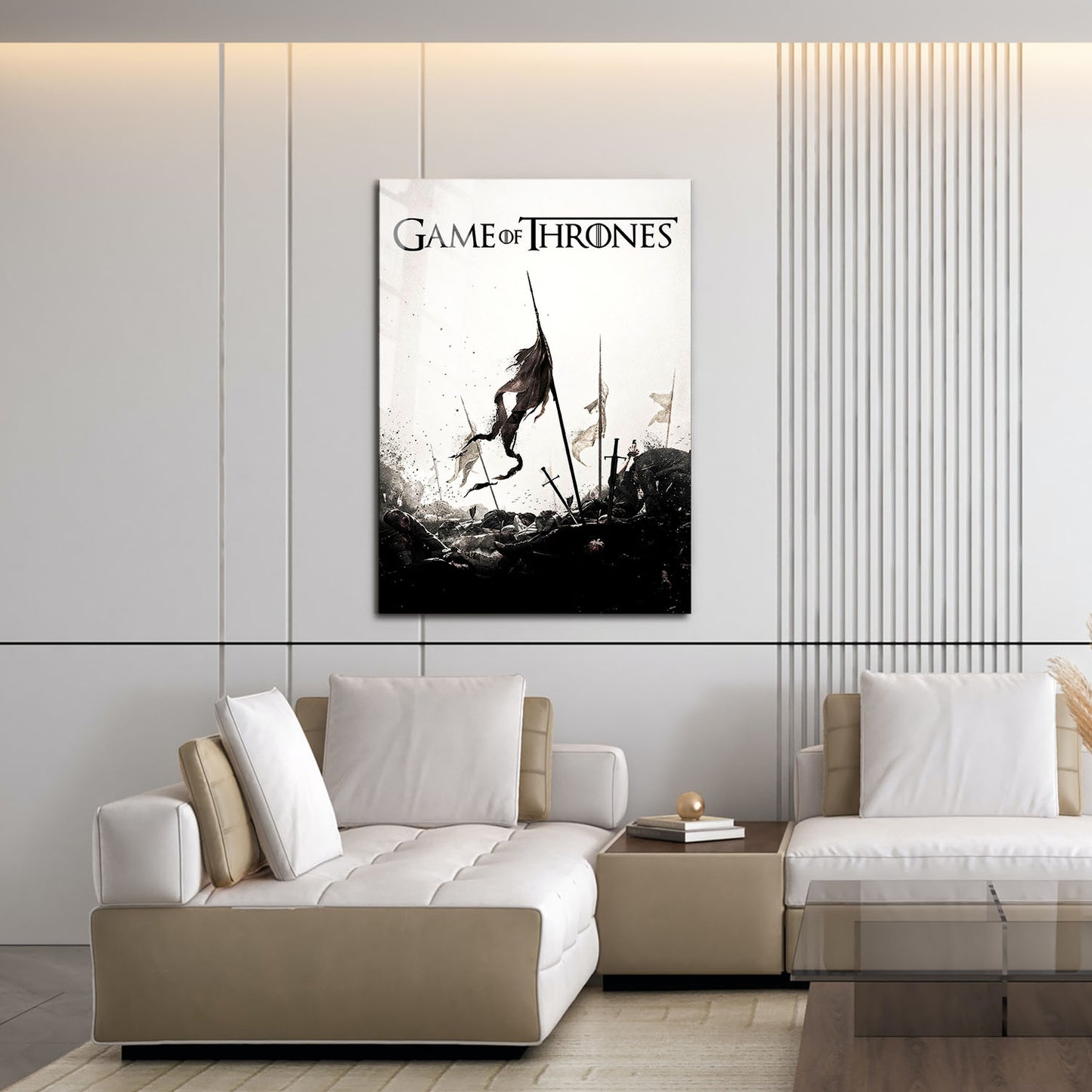 Game of Thrones Battlefield Minimalist TV Show Metal Poster