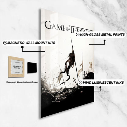Game of Thrones Battlefield Minimalist TV Show Metal Poster