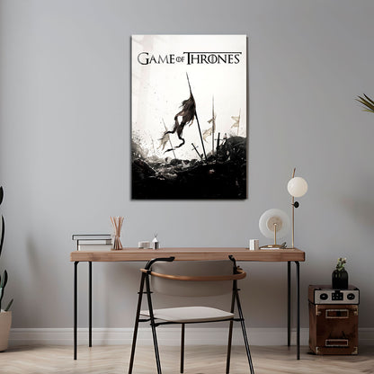 Game of Thrones Battlefield Minimalist TV Show Metal Poster