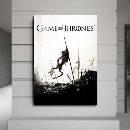 Game of Thrones Battlefield Minimalist TV Show Metal Poster