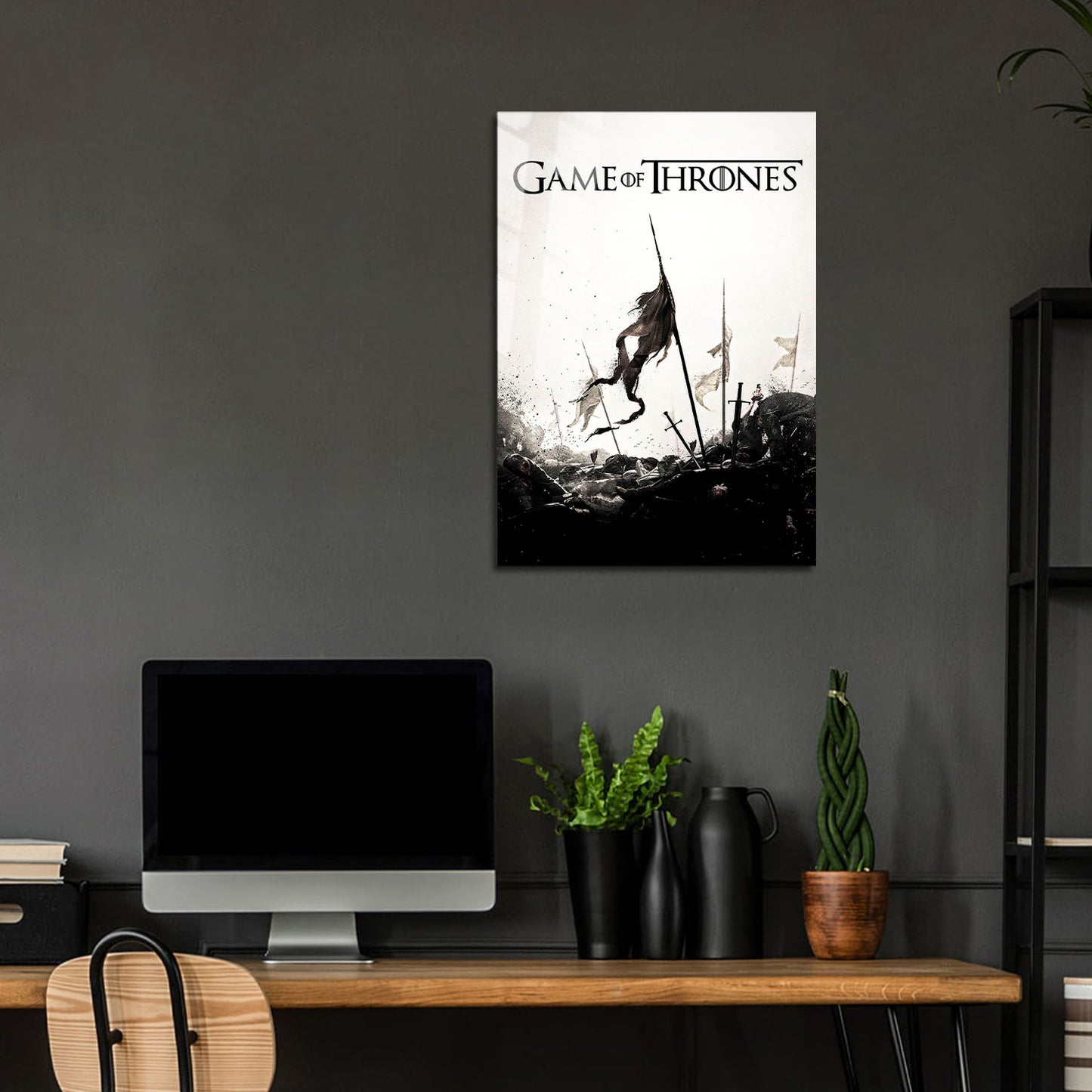 Game of Thrones Battlefield Minimalist TV Show Metal Poster