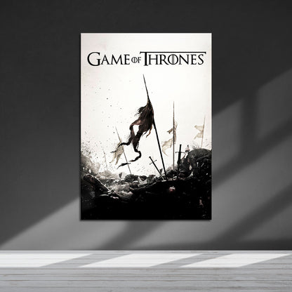 Game of Thrones Battlefield Minimalist TV Show Metal Poster