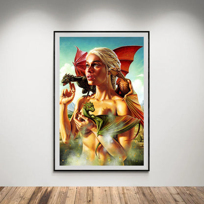 Flex Designs Poster Game of Thrones Mother of Dragons 5 x 7" Home Goods - TV Show 2011 TV Show Poster