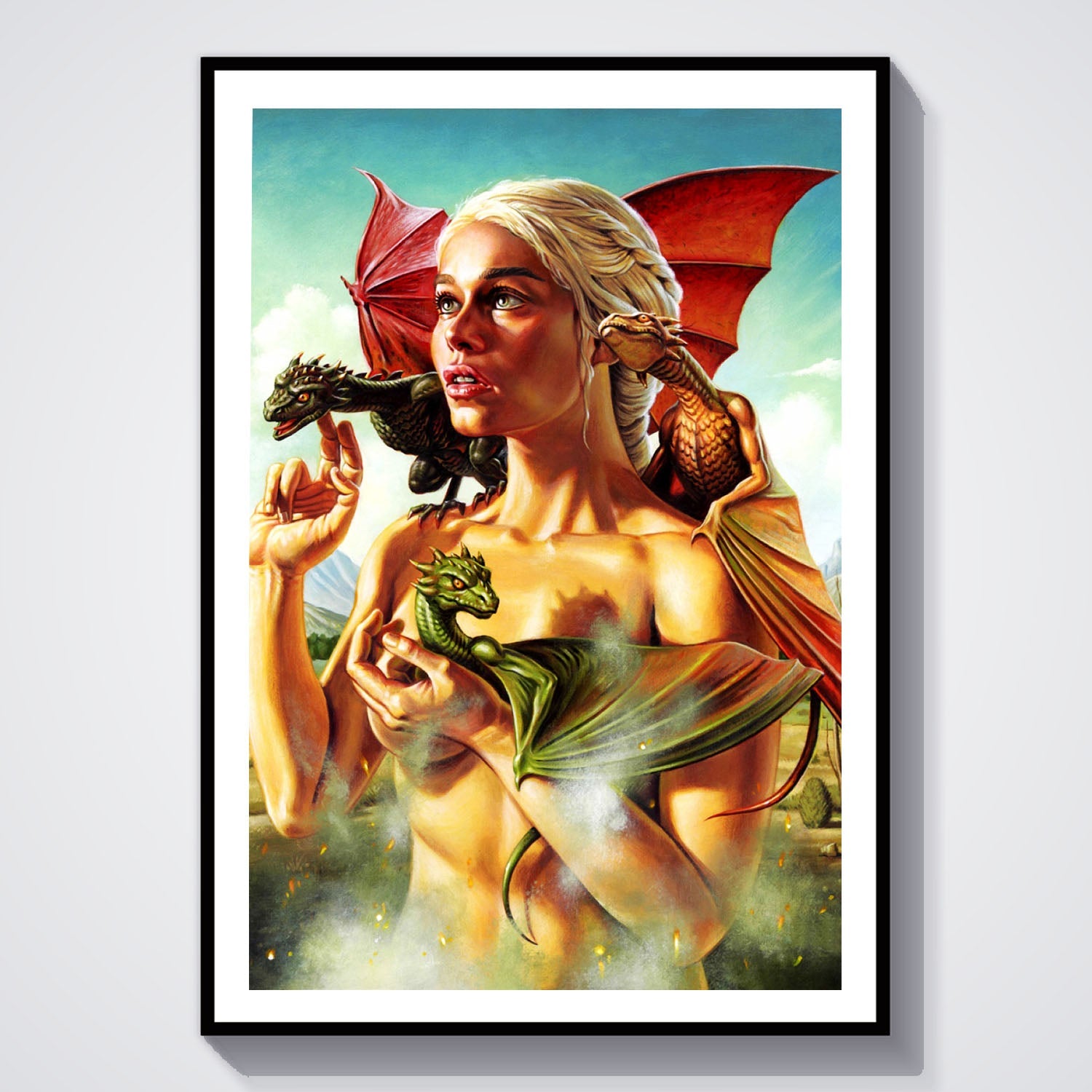 Flex Designs Poster Game of Thrones Mother of Dragons 8 x 10" Home Goods - TV Show 2011 TV Show Poster
