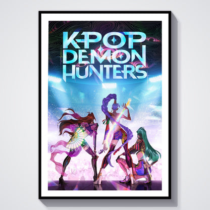 Flex Designs Poster KPop Demon Hunters Backstage 8 x 10" Home Goods - TV Show 2025 TV Show Poster