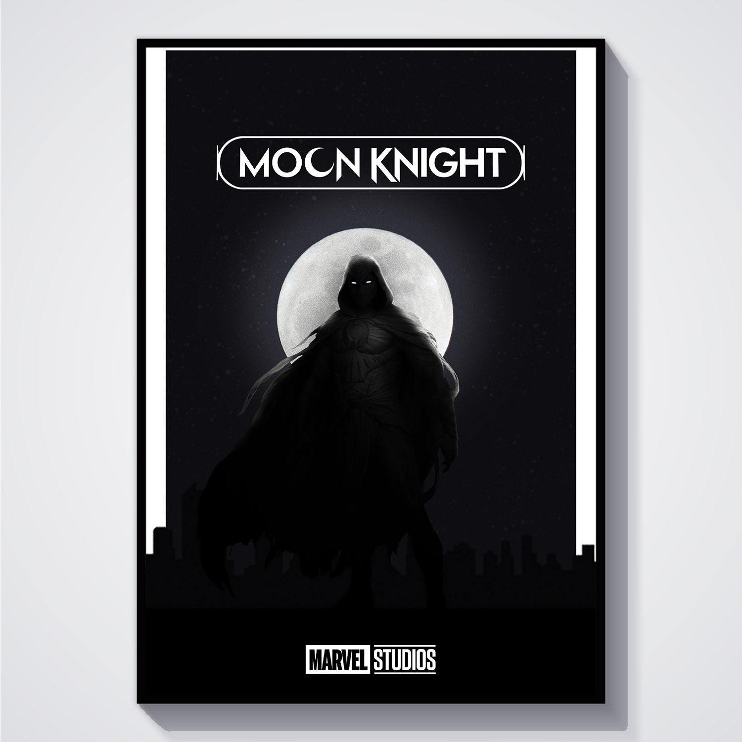 Flex Designs Poster Moon Knight Dark Minimalist 5 x 7" Home Goods - TV Show 2022 TV Show Poster