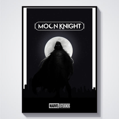 Flex Designs Poster Moon Knight Dark Minimalist 5 x 7" Home Goods - TV Show 2022 TV Show Poster