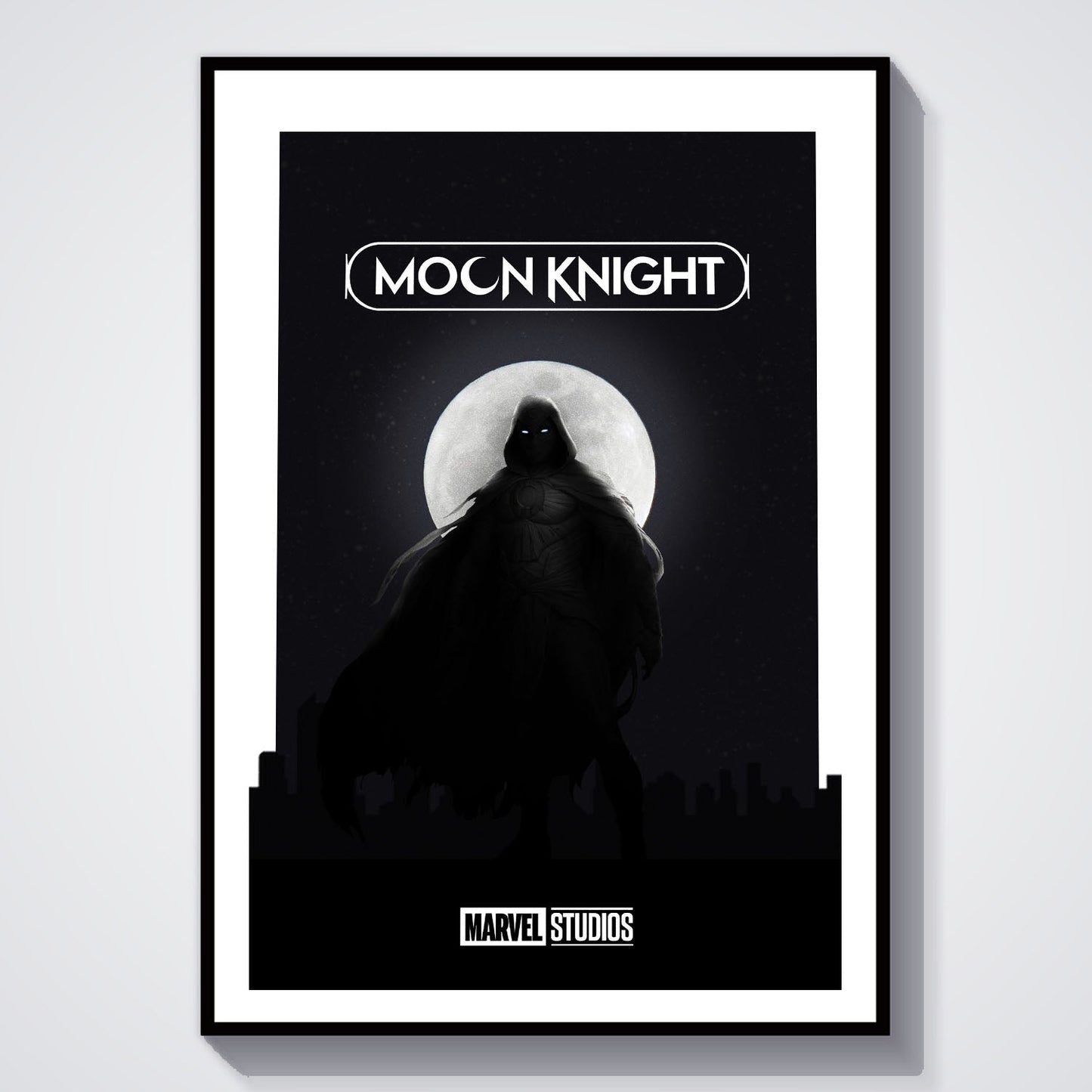 Flex Designs Poster Moon Knight Dark Minimalist 8 x 10" Home Goods - TV Show 2022 TV Show Poster