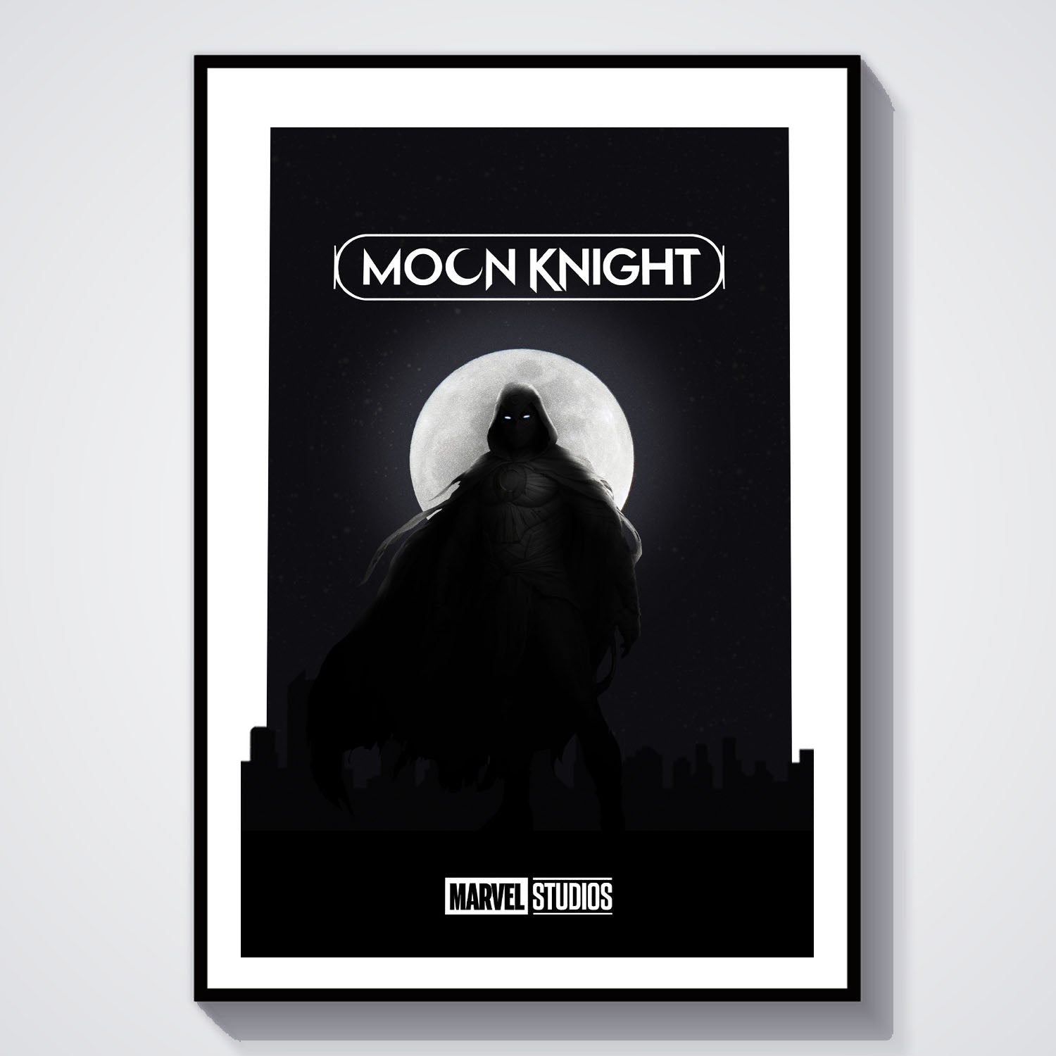 Flex Designs Poster Moon Knight Dark Minimalist 8 x 10" Home Goods - TV Show 2022 TV Show Poster