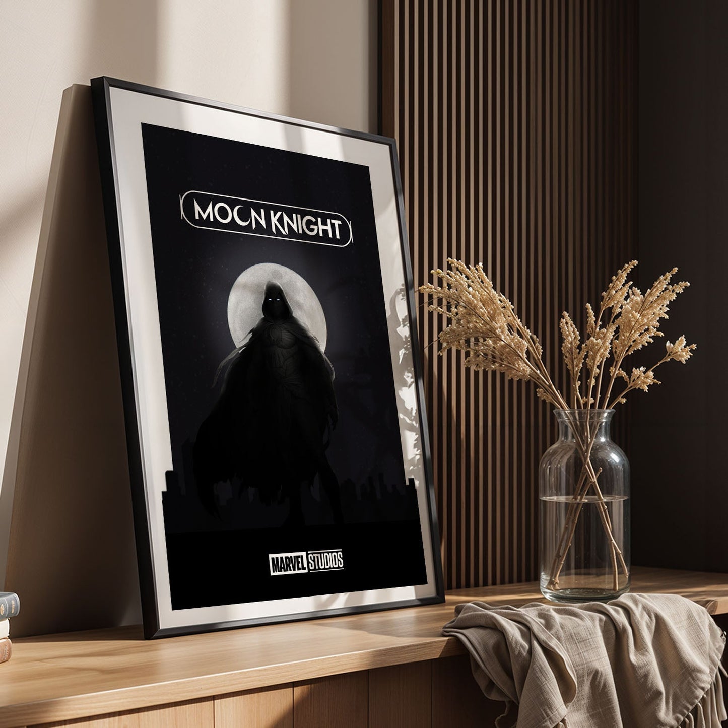 Flex Designs Poster Moon Knight Dark Minimalist 8 x 10" Home Goods - TV Show 2022 TV Show Poster