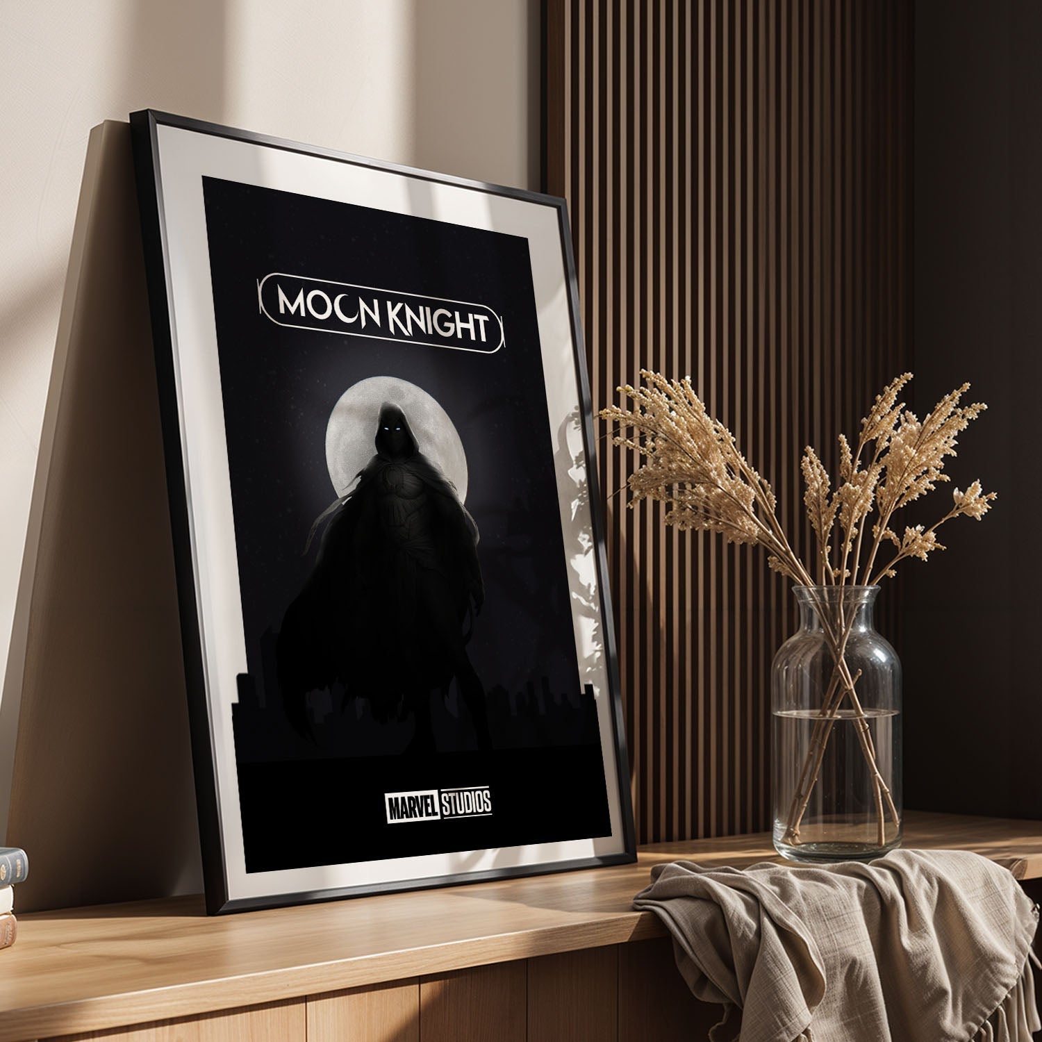 Flex Designs Poster Moon Knight Dark Minimalist 8 x 10" Home Goods - TV Show 2022 TV Show Poster