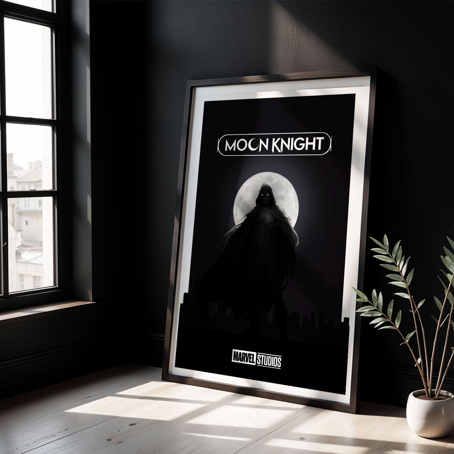 Flex Designs Poster Moon Knight Dark Minimalist 8 x 10" Home Goods - TV Show 2022 TV Show Poster