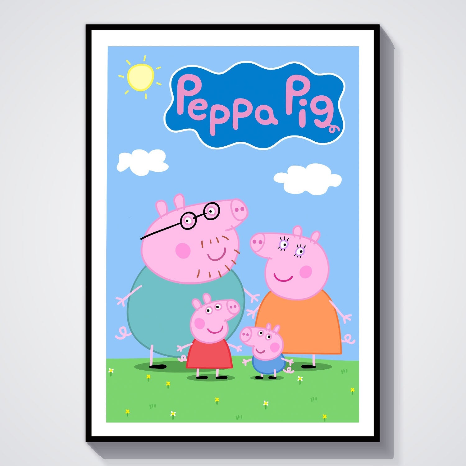 Flex Designs Poster Peppa Pig 8 x 10" Home Goods - TV Show 2004 TV Show Poster