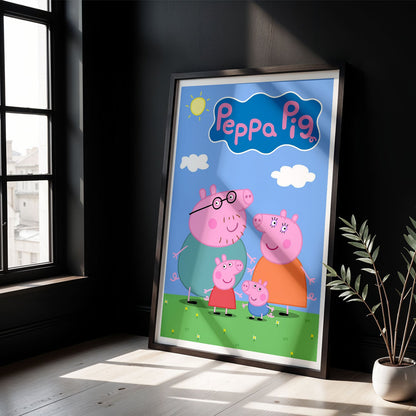 Flex Designs Poster Peppa Pig 8 x 10" Home Goods - TV Show 2004 TV Show Poster