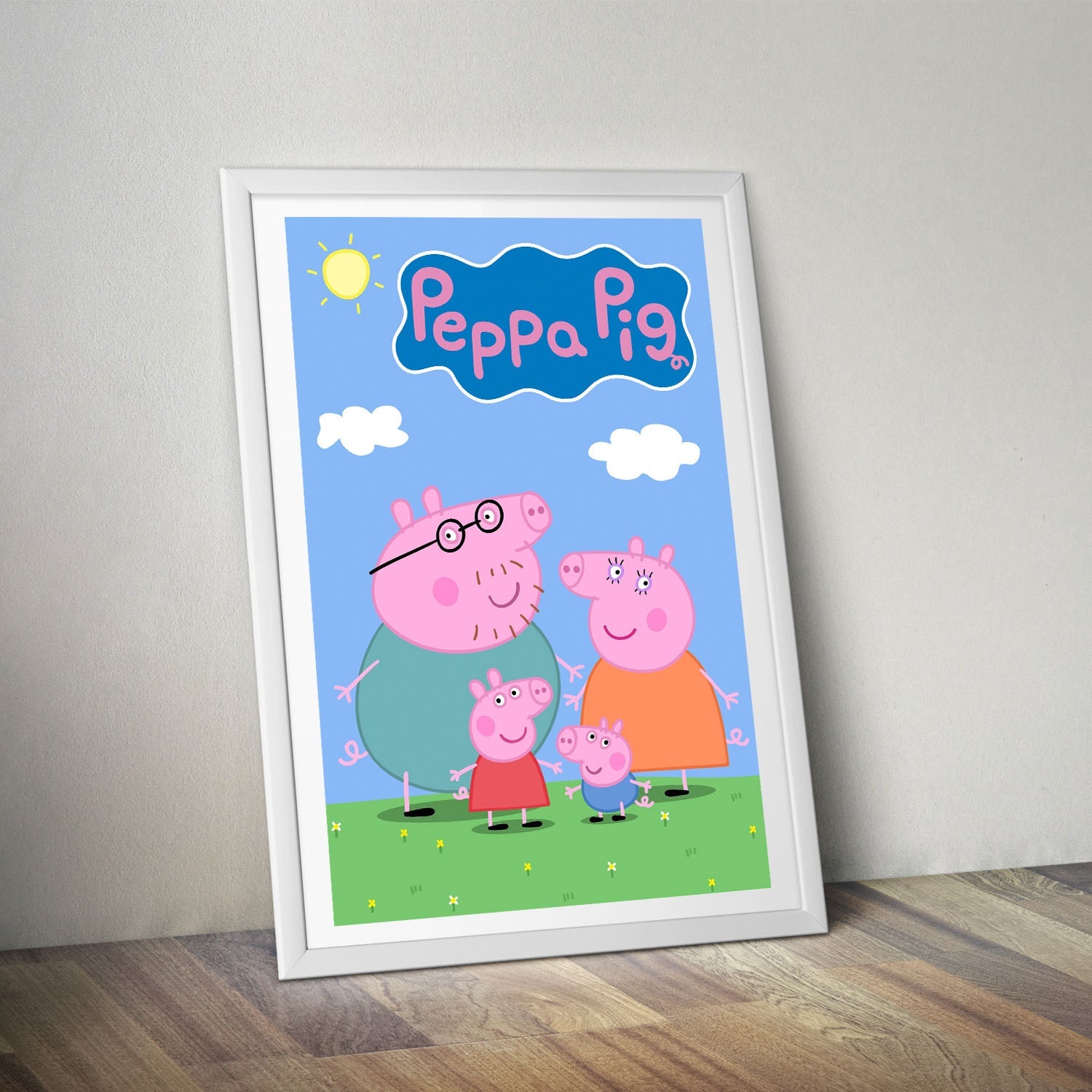 Flex Designs Poster Peppa Pig 8 x 10" Home Goods - TV Show 2004 TV Show Poster