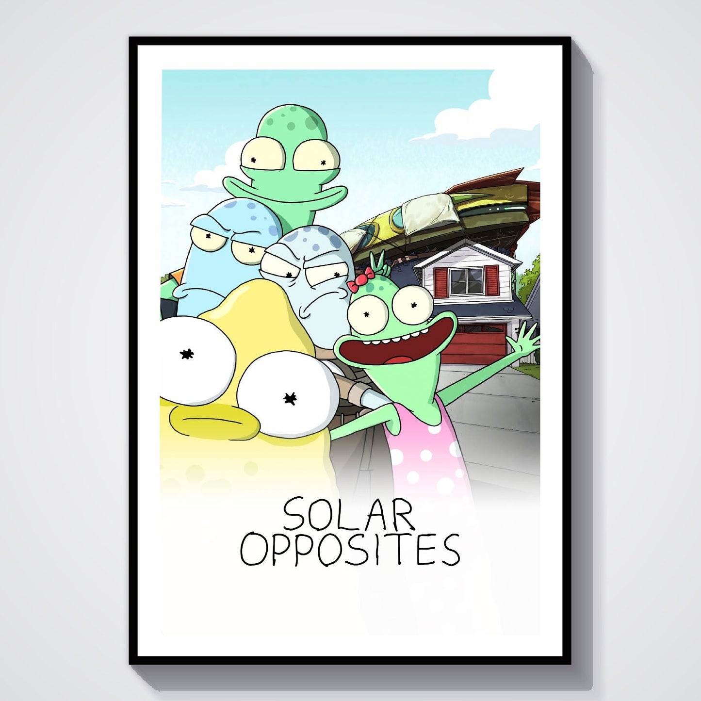 Flex Designs Poster Solar Opposites 8 x 10" Home Goods - TV Show 2020 TV Show Poster