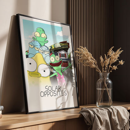 Flex Designs Poster Solar Opposites 8 x 10" Home Goods - TV Show 2020 TV Show Poster