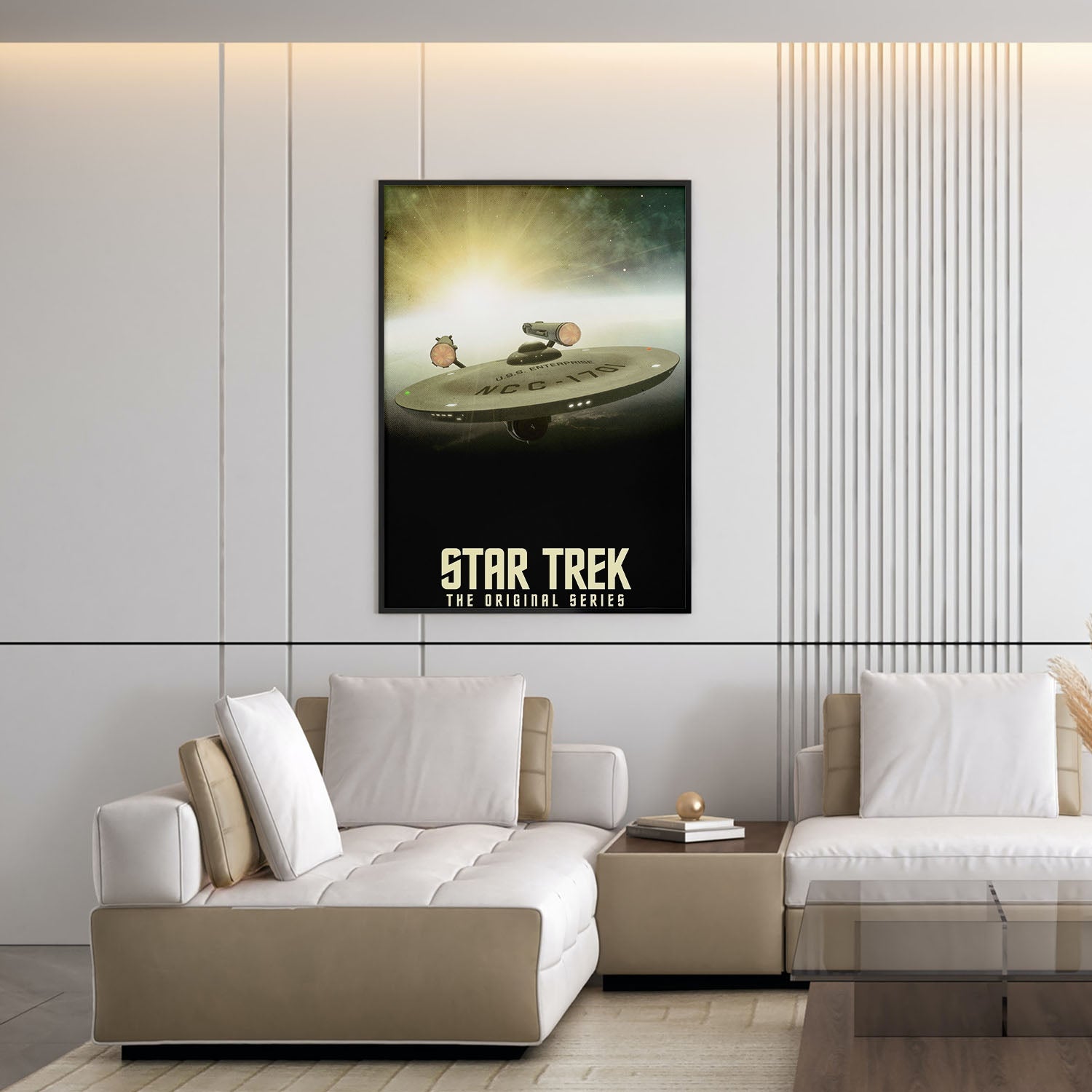 Flex Designs Poster Star Trek Key Art 5 x 7" Home Goods - TV Show 1966 TV Show Poster