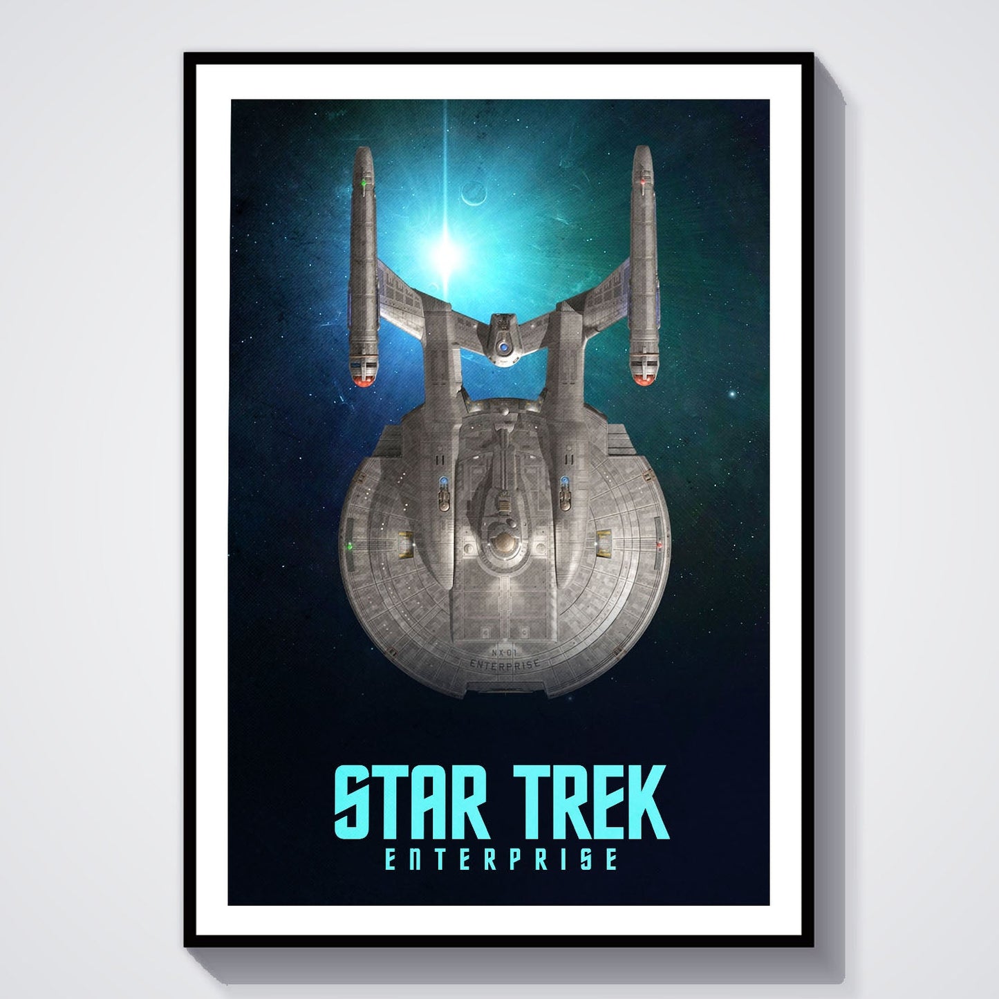 Flex Designs Poster Star Trek Enterprise 8 x 10" Home Goods - TV Show 2001 TV Show Poster