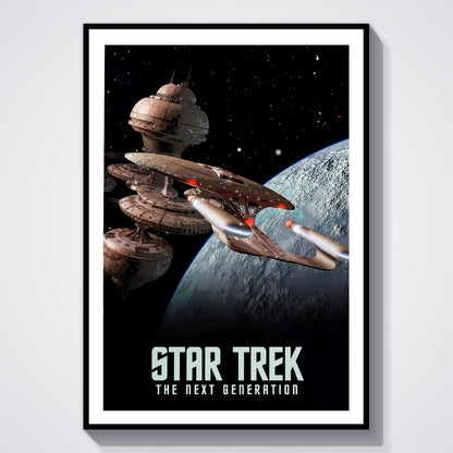 Flex Designs Poster Star Trek The Next Generation 8 x 10" Home Goods - TV Show 1987 TV Show Poster