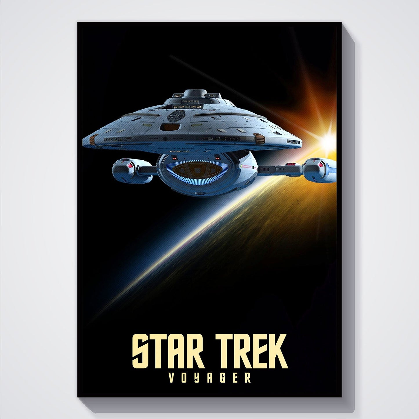 Flex Designs Poster Star Trek Voyager 5 x 7" Home Goods - TV Show 1995 TV Show Poster