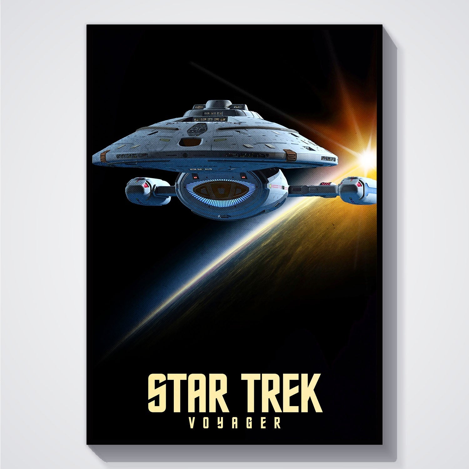 Flex Designs Poster Star Trek Voyager 5 x 7" Home Goods - TV Show 1995 TV Show Poster