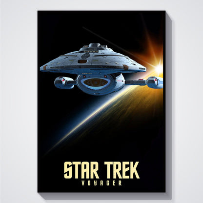 Flex Designs Poster Star Trek Voyager 5 x 7" Home Goods - TV Show 1995 TV Show Poster