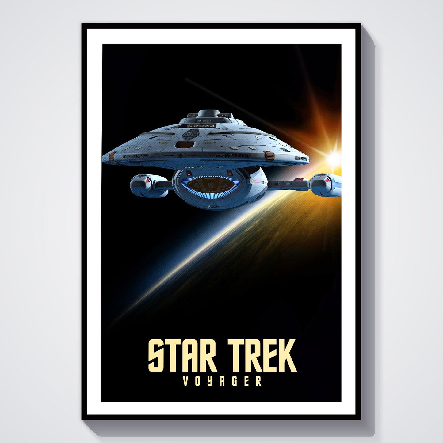 Flex Designs Poster Star Trek Voyager 8 x 10" Home Goods - TV Show 1995 TV Show Poster