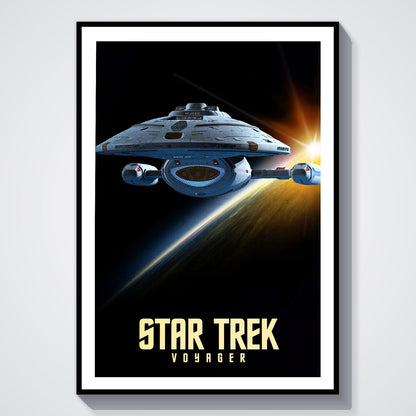 Flex Designs Poster Star Trek Voyager 8 x 10" Home Goods - TV Show 1995 TV Show Poster