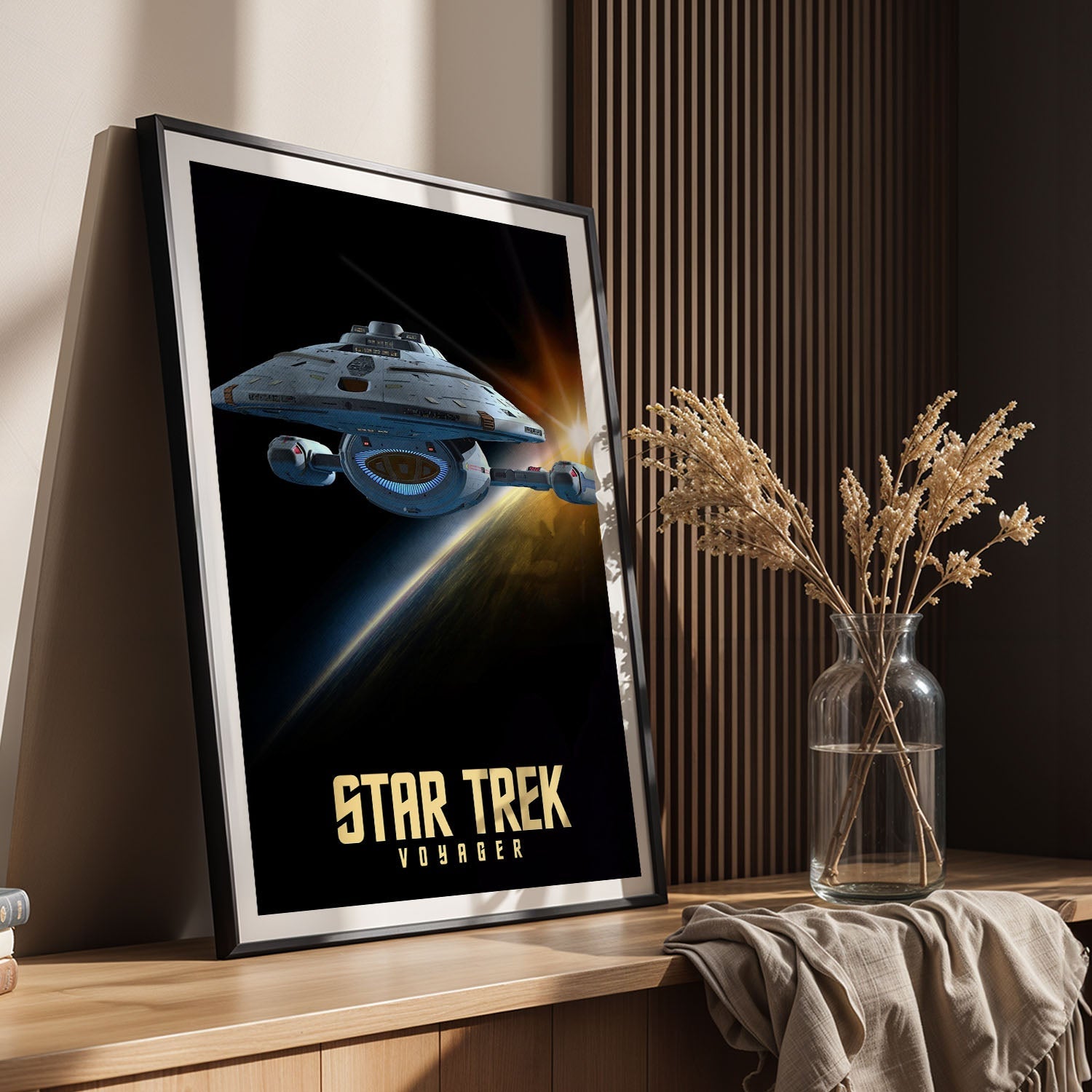 Flex Designs Poster Star Trek Voyager 8 x 10" Home Goods - TV Show 1995 TV Show Poster
