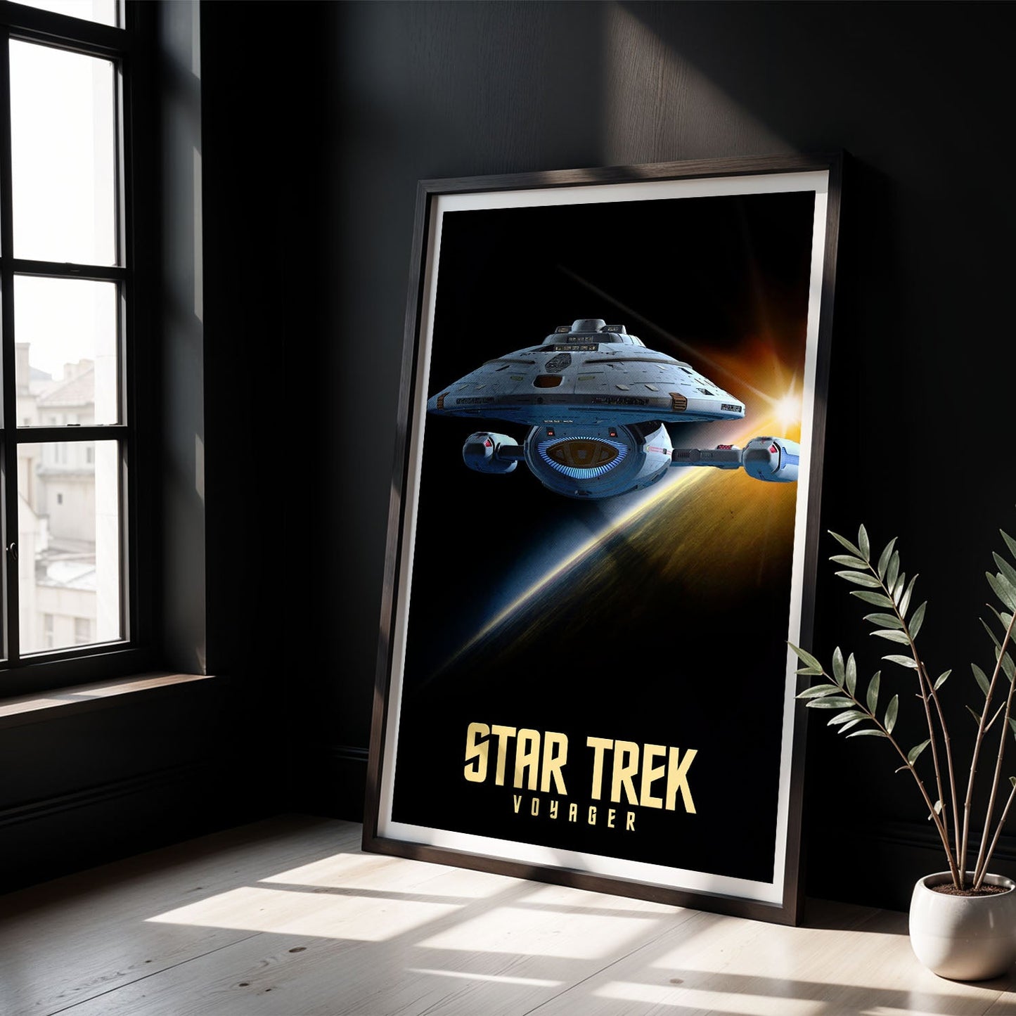 Flex Designs Poster Star Trek Voyager 8 x 10" Home Goods - TV Show 1995 TV Show Poster