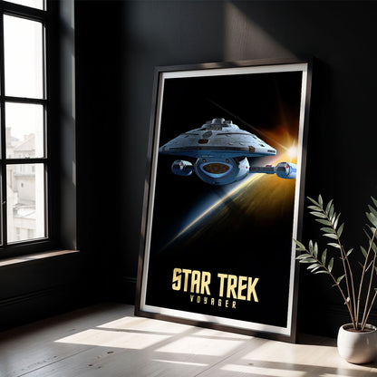 Flex Designs Poster Star Trek Voyager 8 x 10" Home Goods - TV Show 1995 TV Show Poster