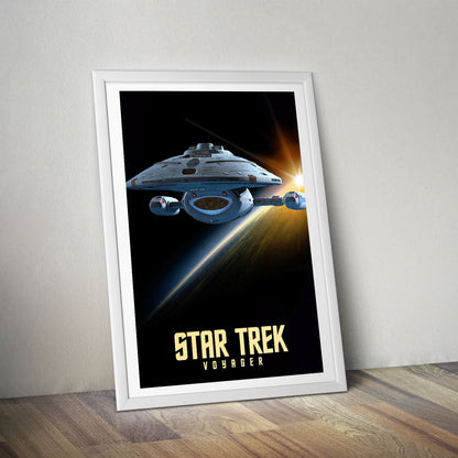 Flex Designs Poster Star Trek Voyager 8 x 10" Home Goods - TV Show 1995 TV Show Poster