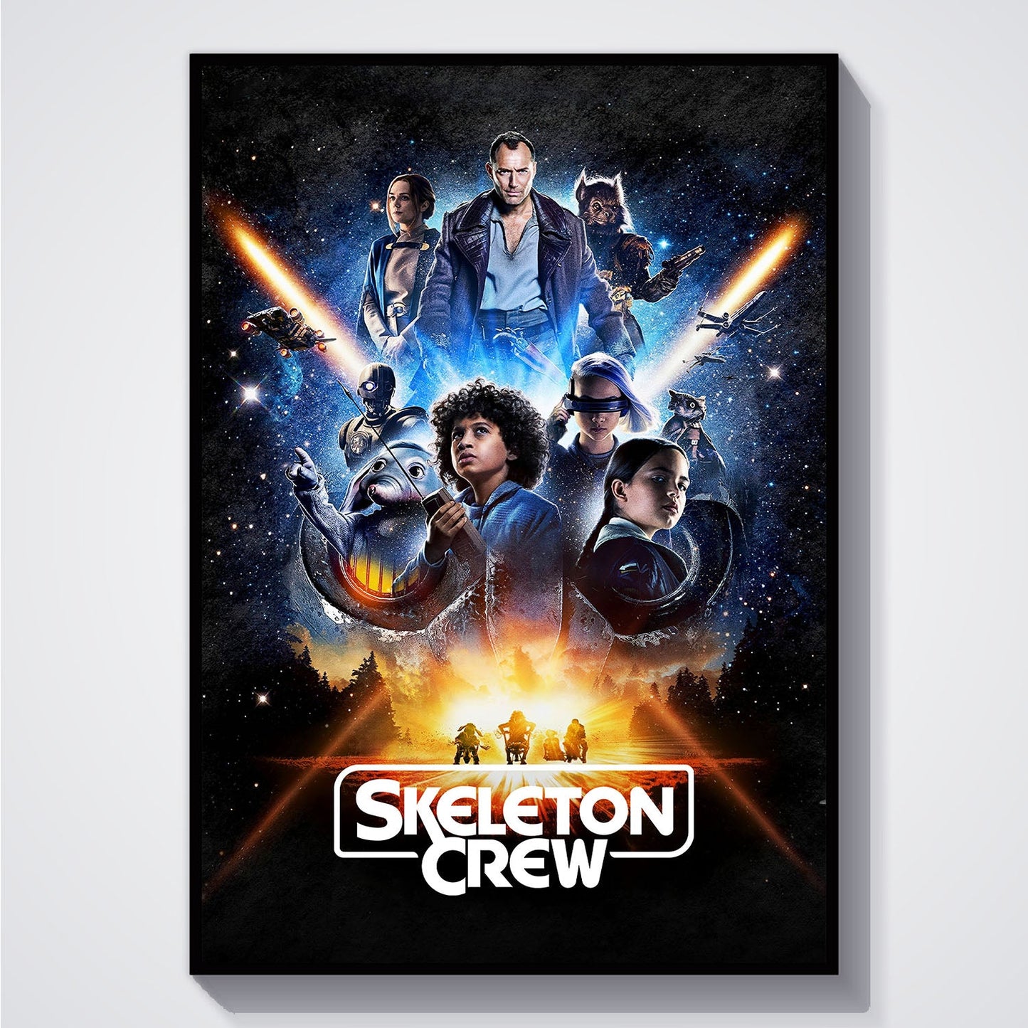 Flex Designs Poster Star Wars Skeleton Crew 5 x 7" Home Goods - TV Show 2025 TV Show Poster