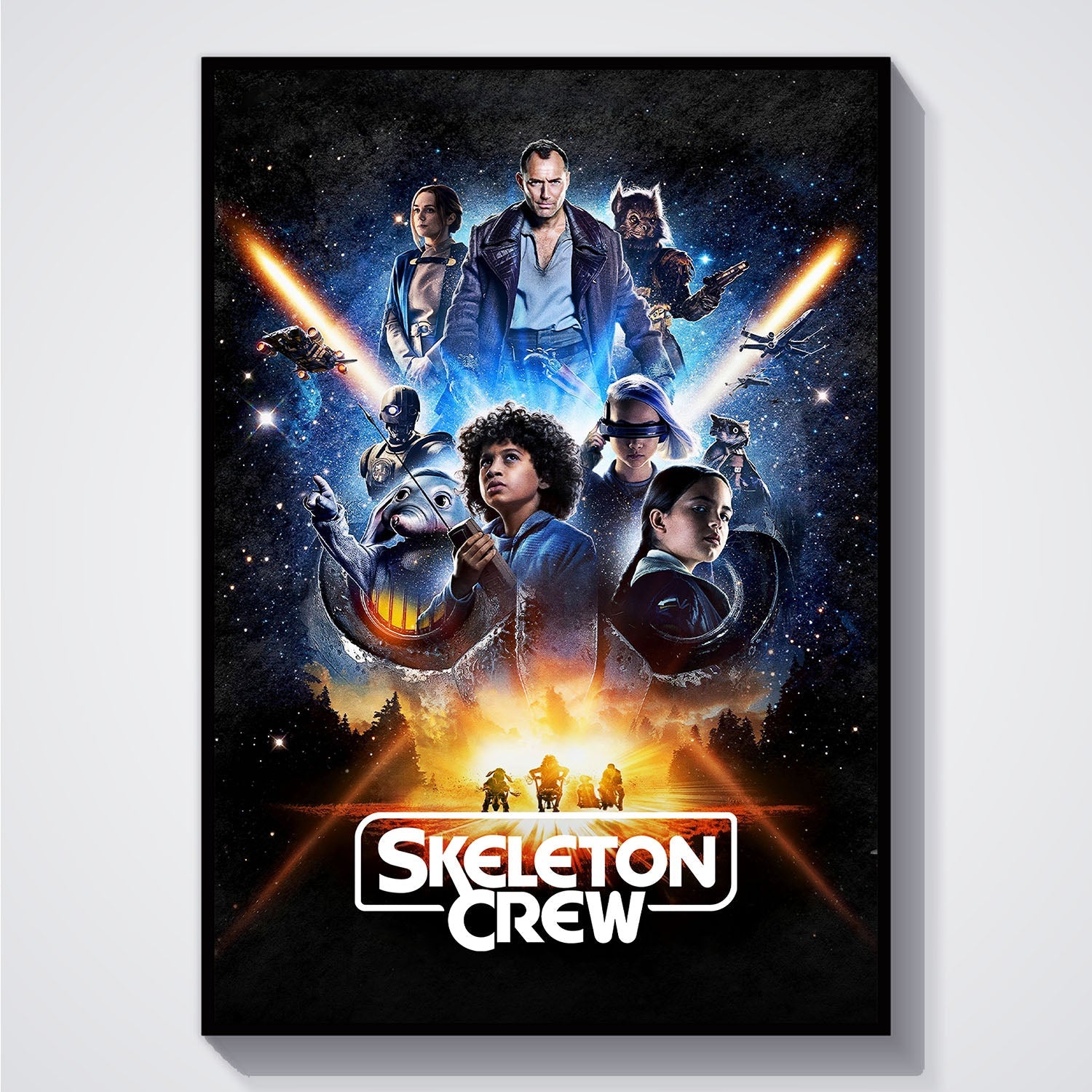 Flex Designs Poster Star Wars Skeleton Crew 5 x 7" Home Goods - TV Show 2025 TV Show Poster